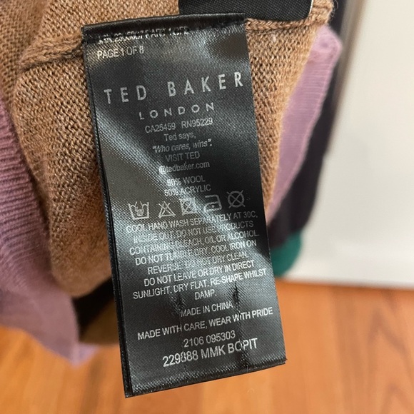 Ted Baker men’s sweater size 3 (Men’s Small) - Picture 3 of 5